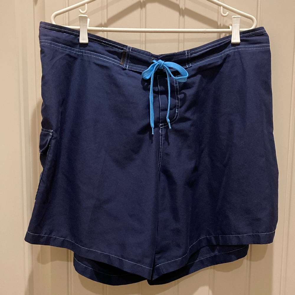 Raya Sun Navy Blue Swim Coverup Shorts